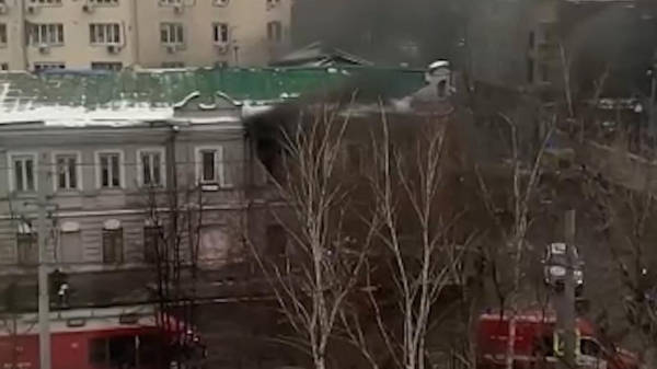 В здании с отделением КПРФ в Москве произошел пожар0