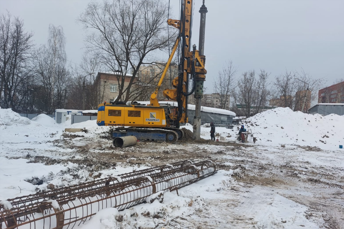 В Пушкине приступили к устройству котлована для будущей поликлиники