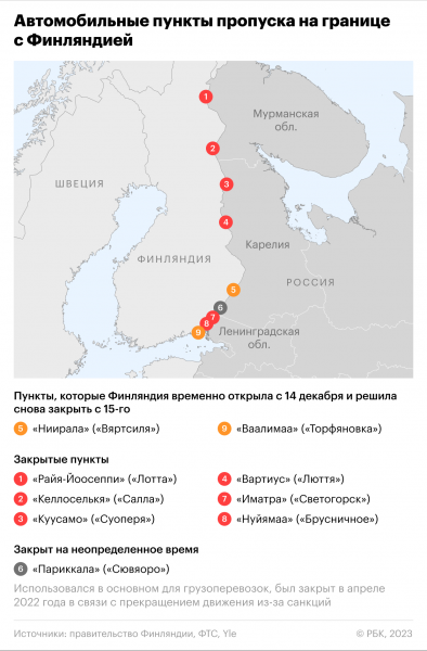 Финляндия предложила навсегда закрыть два пункта на границе с Россией2