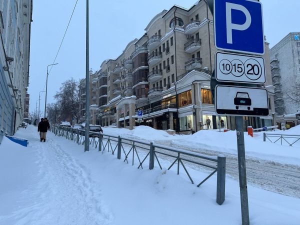 В Казани из-за снегопадов вдвое снизились поступления платы за парковки0