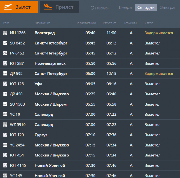 В тюменском аэропорту массовая задержка рейсов2
