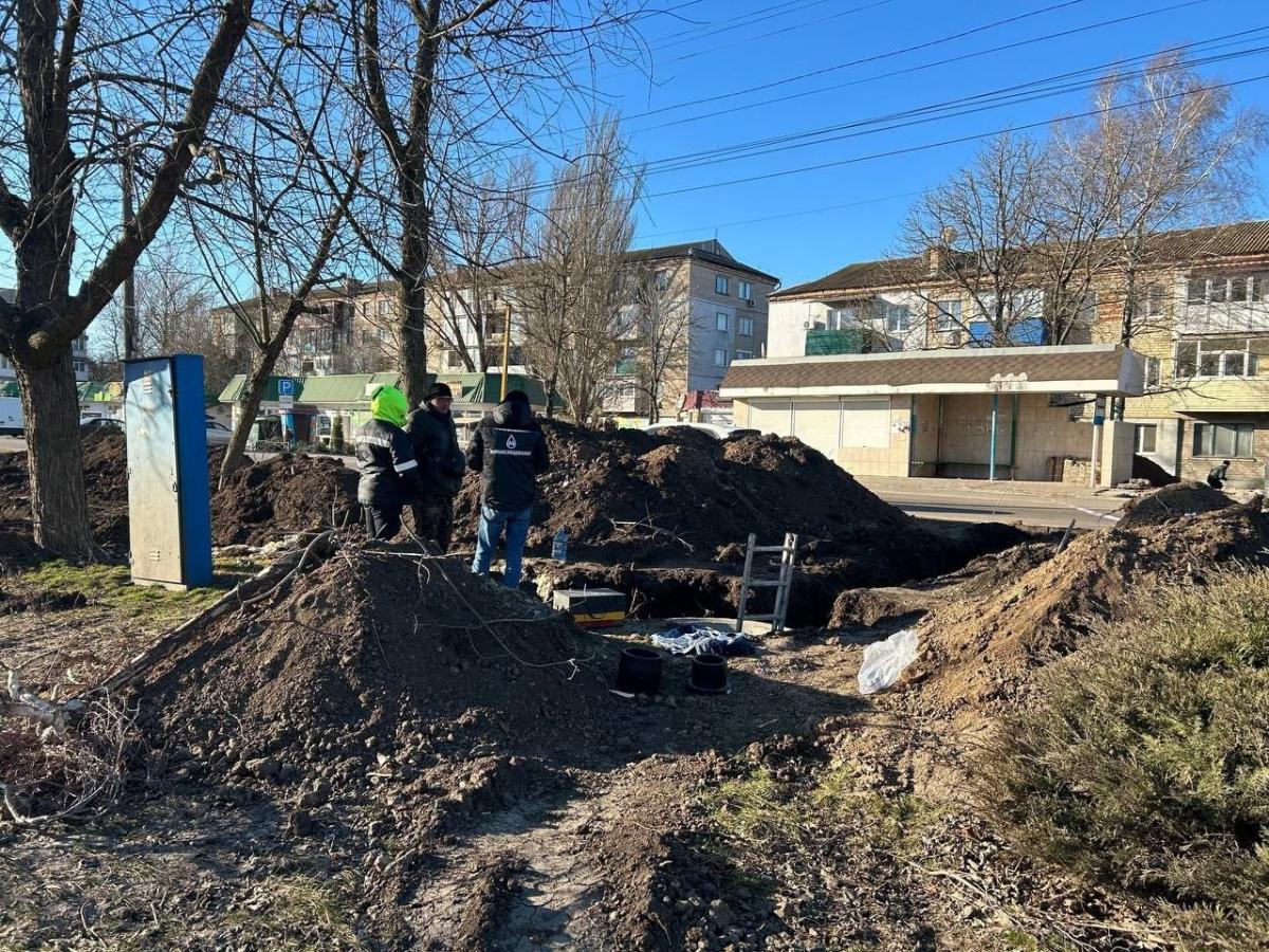 Новый водовод строят в Запорожской области мурманские специалисты