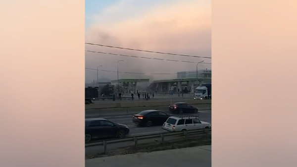 Взрыв на заправке в Дагестане. Видео0