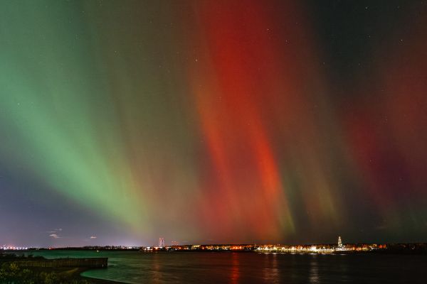 Ночью жители Прикамья стали свидетелями северного сияния0