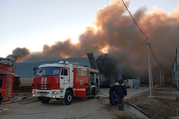 В Черняховске горел строящийся завод по производству картофеля фри0