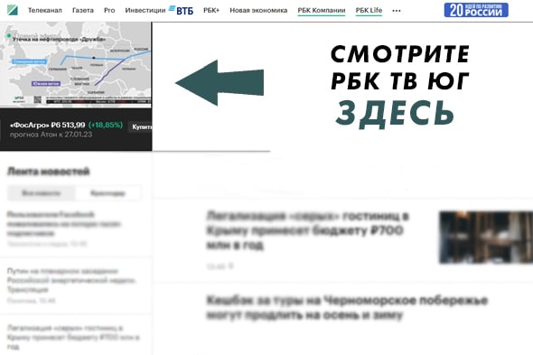 РБК ТВ Юг: на Юг приходится до 18% участников проекта «Сделано в России»0