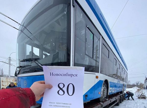 Уфа выполнила контракт на поставку 80 троллейбусов в Новосибирск0