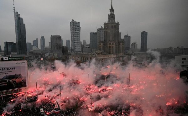 В Варшаве прошел марш националистов0